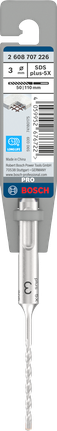 BoschPRO SDS plus-5X 冲击钻头 3 x 50 x 100 毫米。